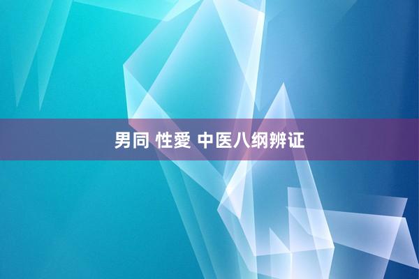 男同 性愛 中医八纲辨证